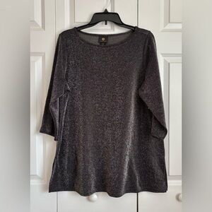 Elegant Black Shimmer Top